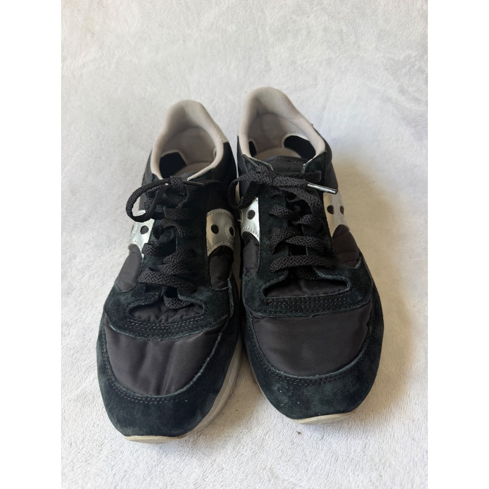 Saucony Jazz Triple Sneakers Womens 9 Black Silver Good Metallic S60530-15